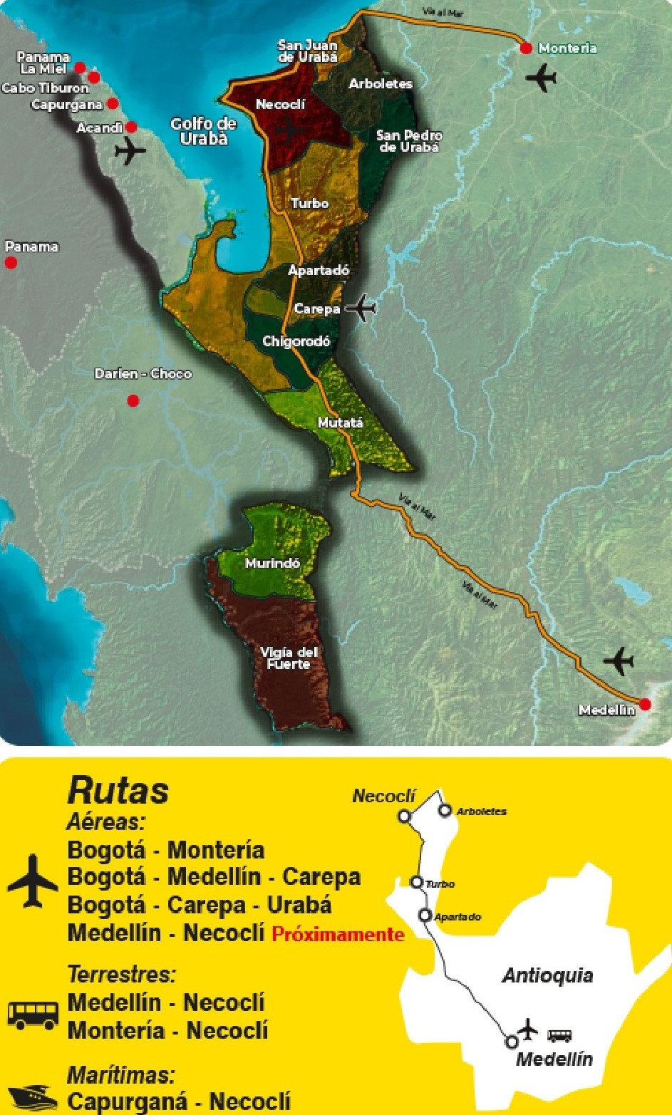 Cómo llegar a Necoclí